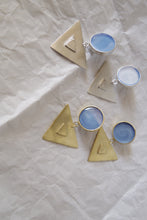 Φόρτωση εικόνας στο εργαλείο προβολής Συλλογής, Earth shapes blue goldplated