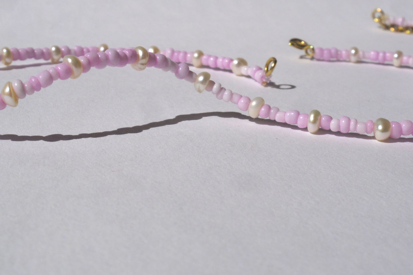 Pink necklaces (set)